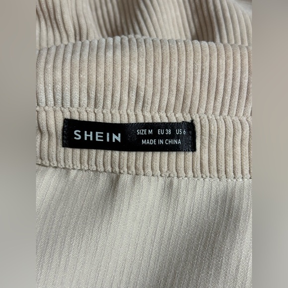SHEIN Beige Corduroy Utility Jacket - Picture 3 of 4